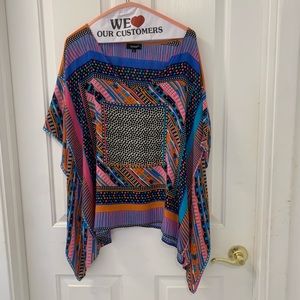 Anthropologie silk tunic top